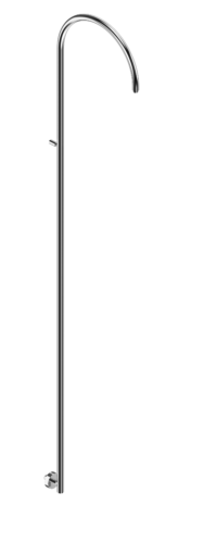 Bonomi Exposed Round Shower Column, Arm Projection 400mm, Height 2137mm