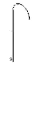 Bonomi Exposed Round Shower Column, Arm Projection 400mm, Height 1220mm