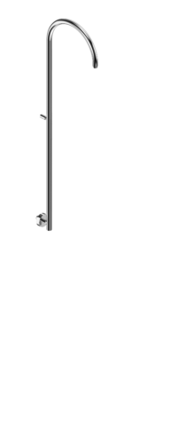 Bonomi Exposed Round Shower Column, Arm Projection 300mm, Height 1170mm